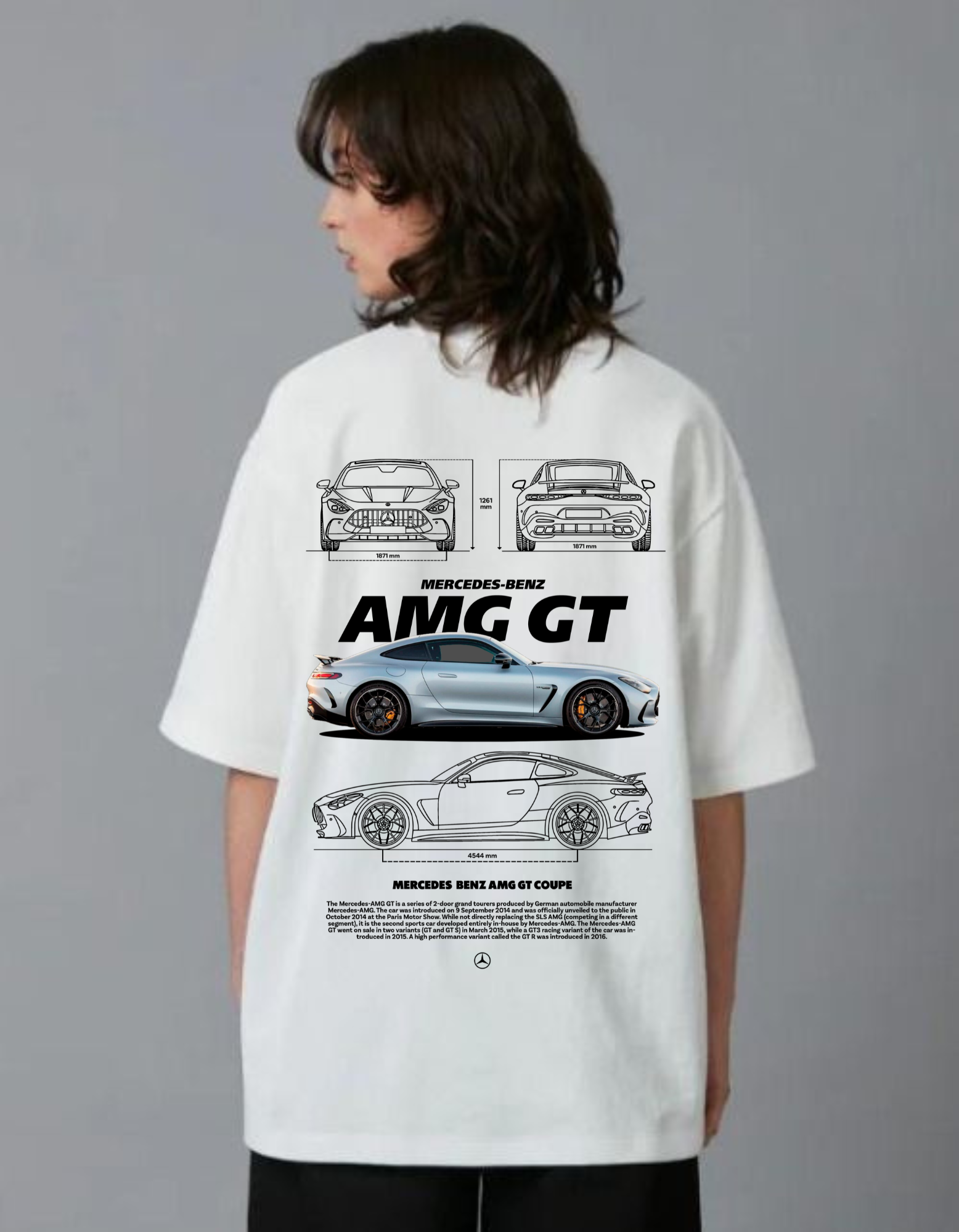 AMG GT Oversized T-Shirt – White