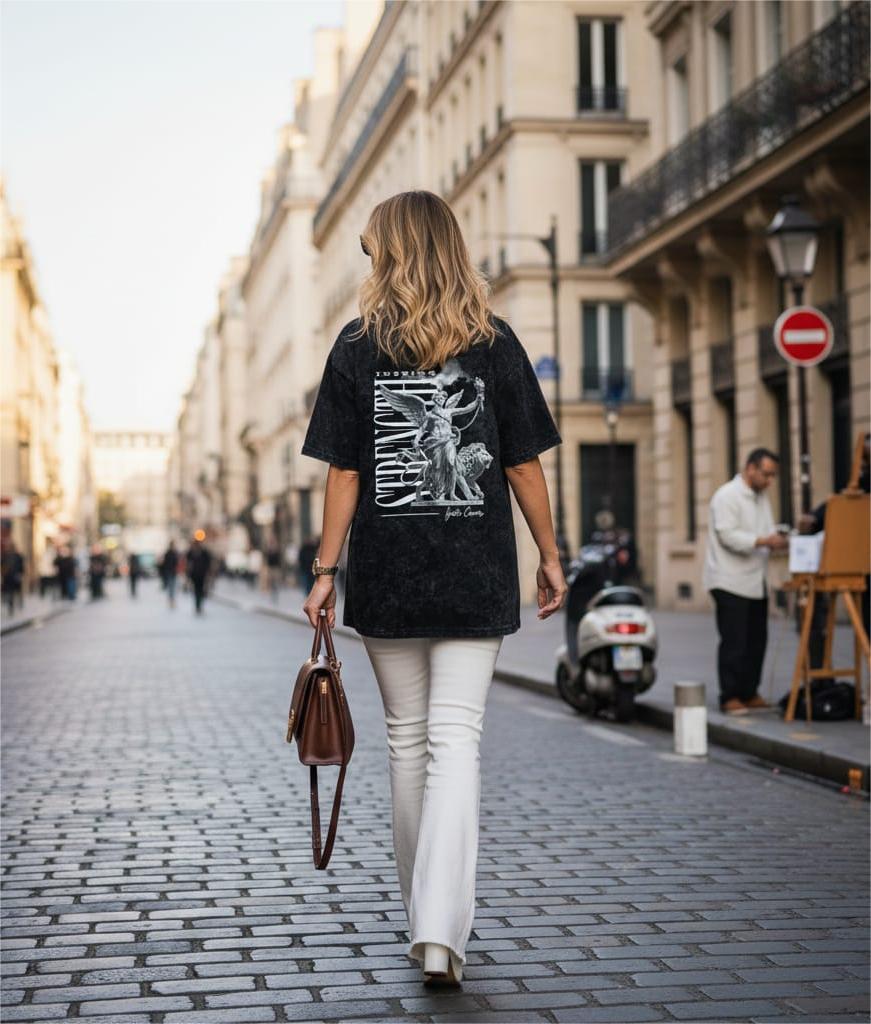 Invictus Acid Wash T-Shirt – Black